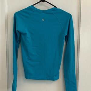 Lululemon Blue Long Sleeve Athletic Top